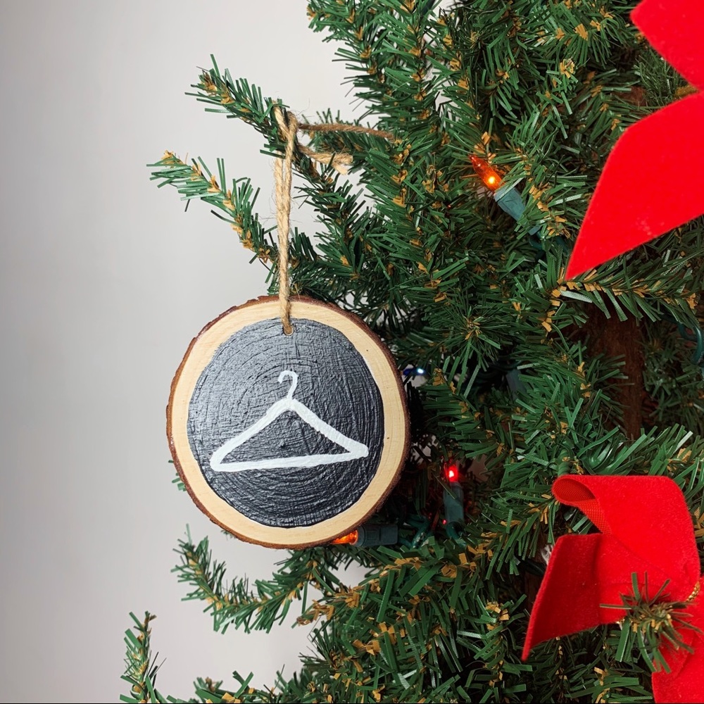 Wood Hand Painted Christmas Ornament